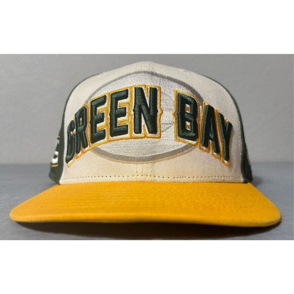 New Era Green Bay Packers 9Fifty NFL Historic Gold Snapback Hat Cap - Picture 2 of 8